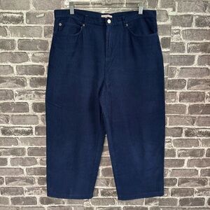 Frances Valentine Jane Corduroy pant Wide Leg Pants navy blue